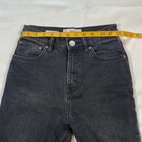 Mango Mom Jeans Dark Denim Sz 1 - Picture 9 of 12